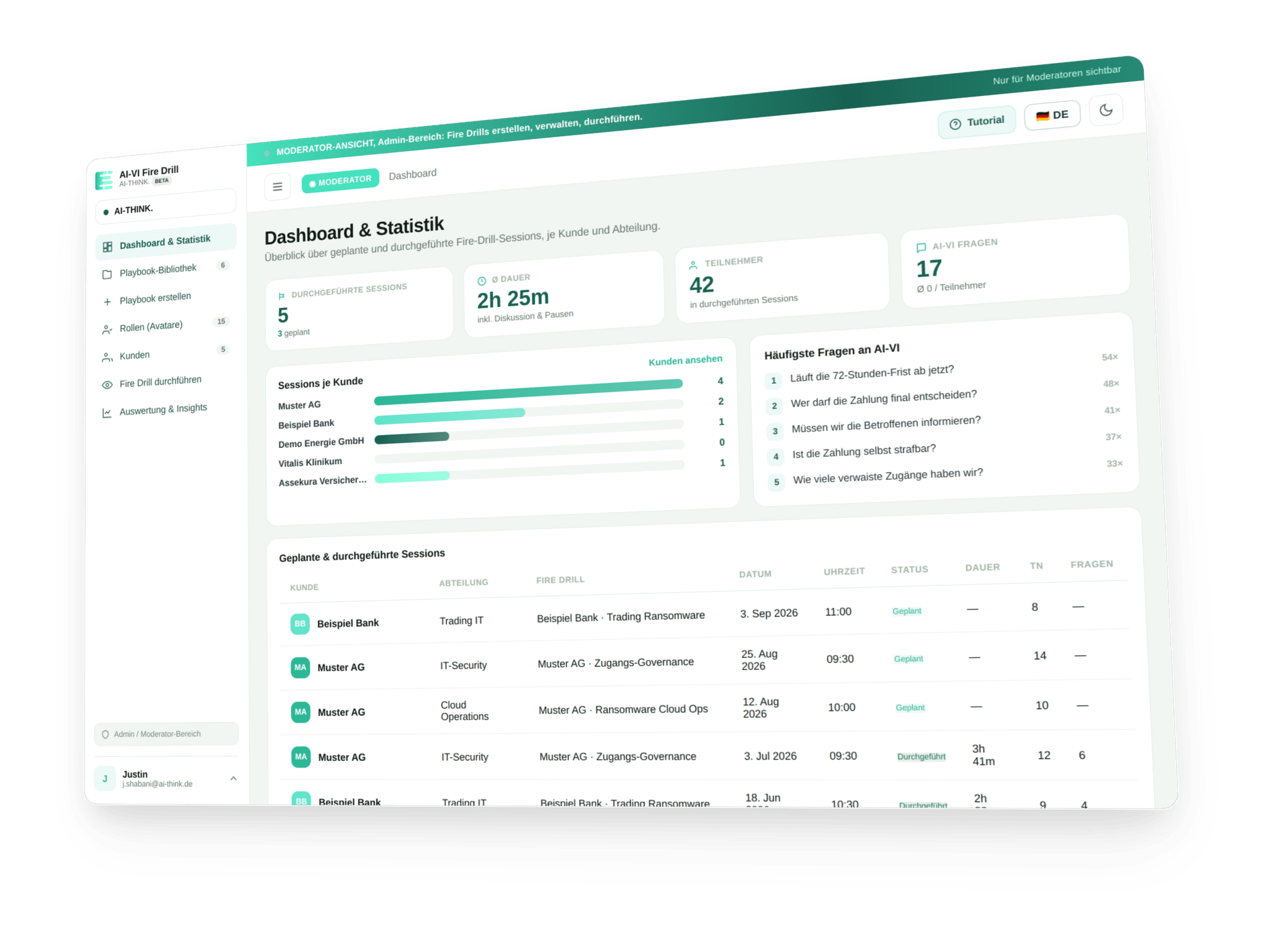 Dashboard & statistics