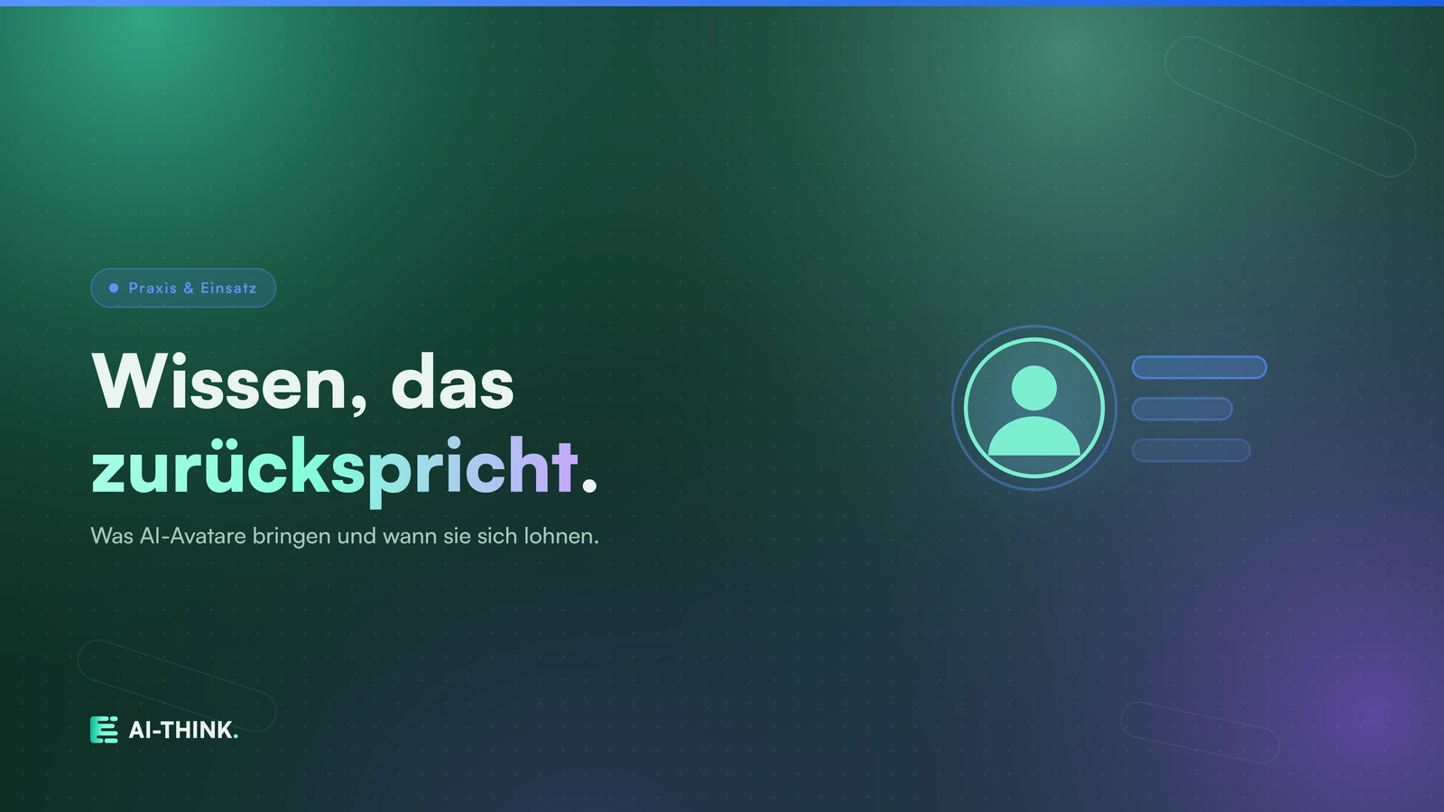 AI-Avatare im Unternehmen: Was sie wirklich bringen und wann sie sich lohnen, Titelbild