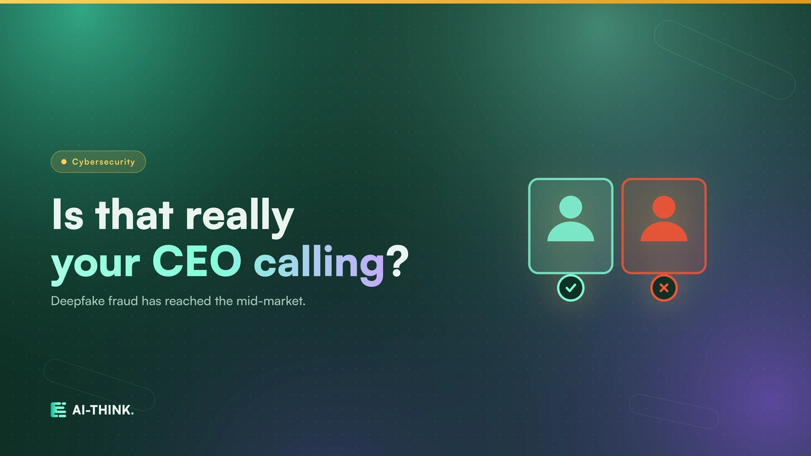 Deepfakes: when the call from the boss is a fake, cover image