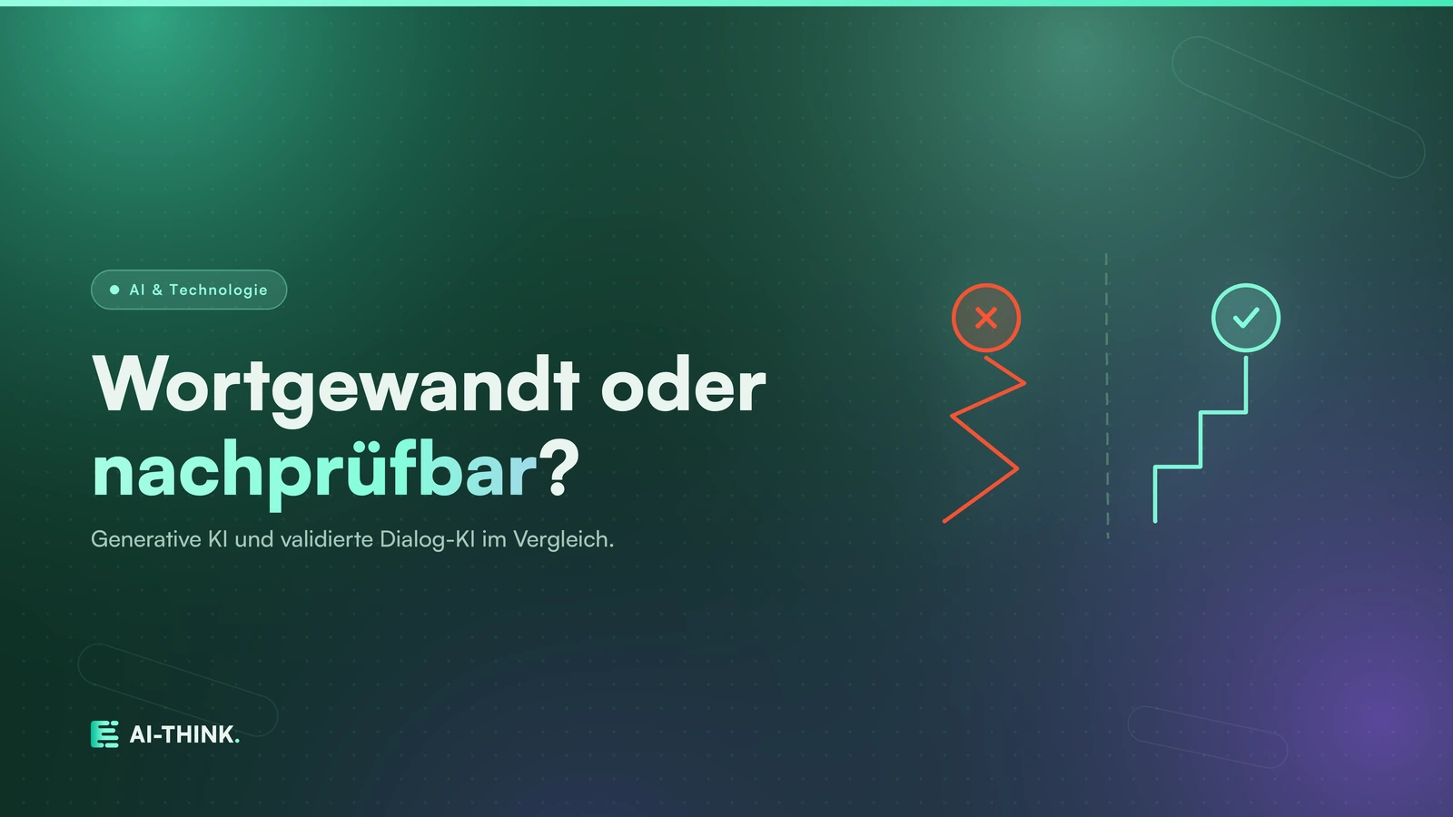 Generative KI vs. validierte Dialog-KI: Der entscheidende Unterschied für Unternehmen, Titelbild