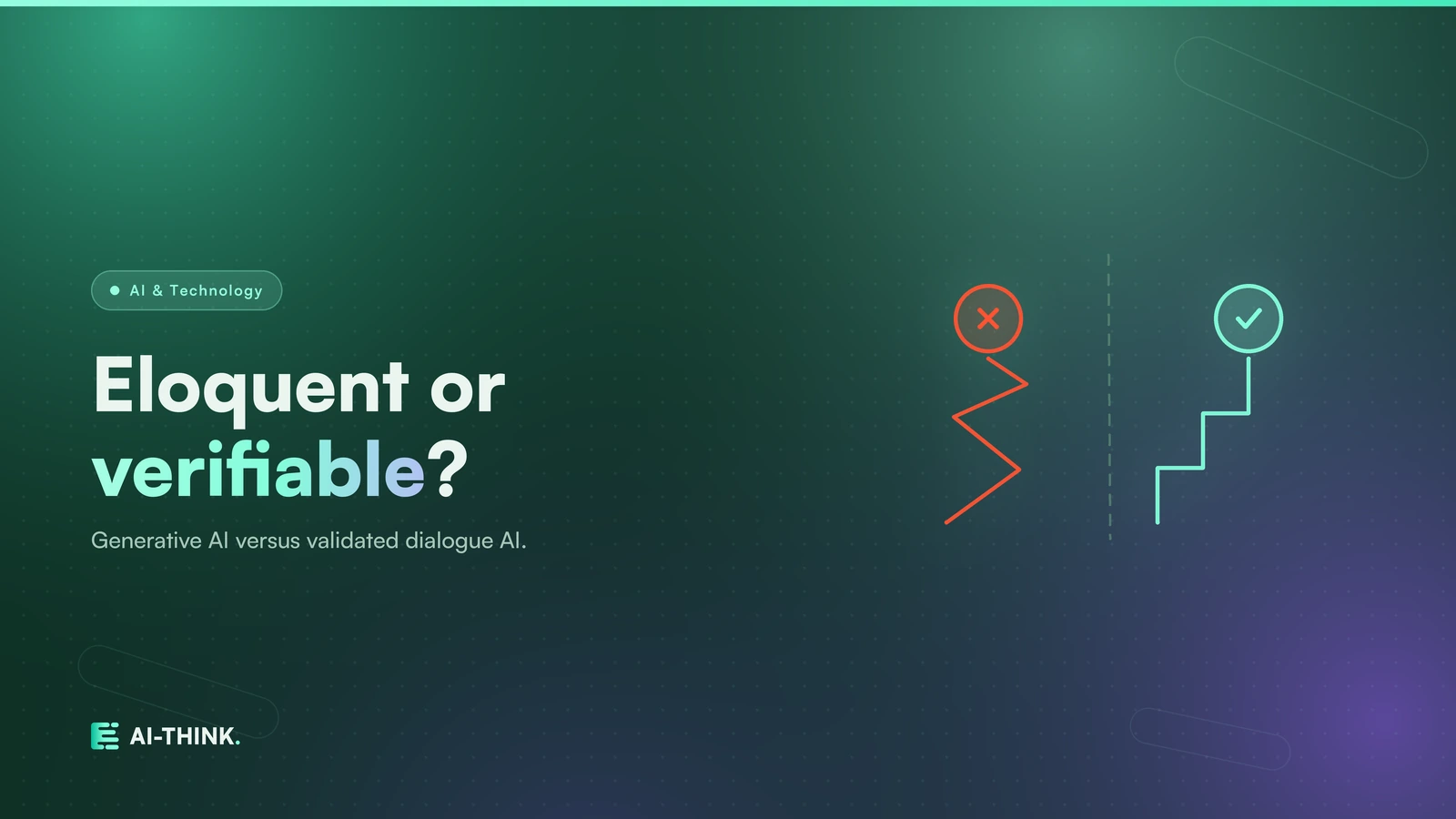 Generative AI vs. validated conversational AI: the decisive difference for companies, cover image