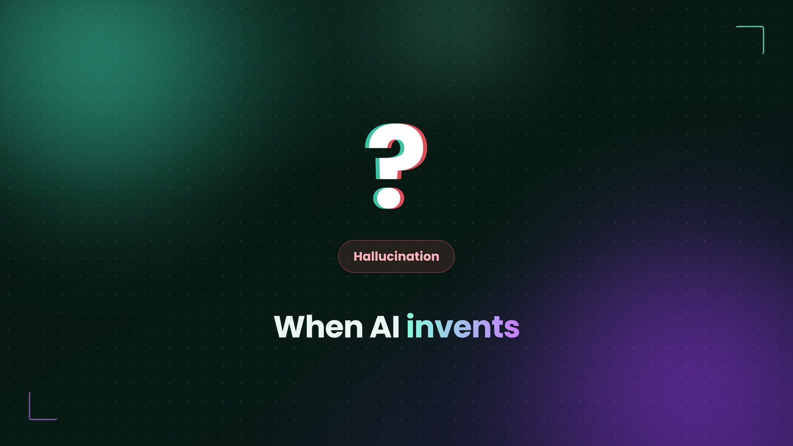 Why AI hallucinates and how companies prevent it technically, cover image