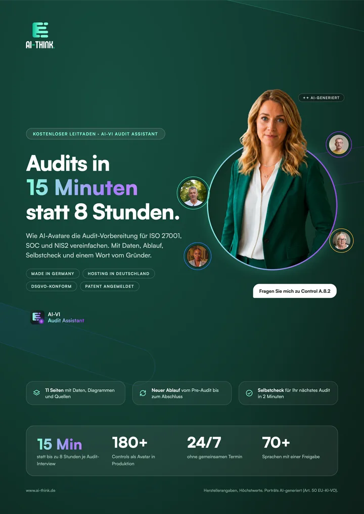 Titelseite des Leitfadens „Audits in 15 Minuten statt 8 Stunden“