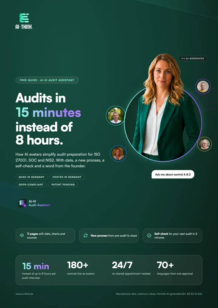 Cover of the guide “Audits in 15 minutes instead of 8 hours”