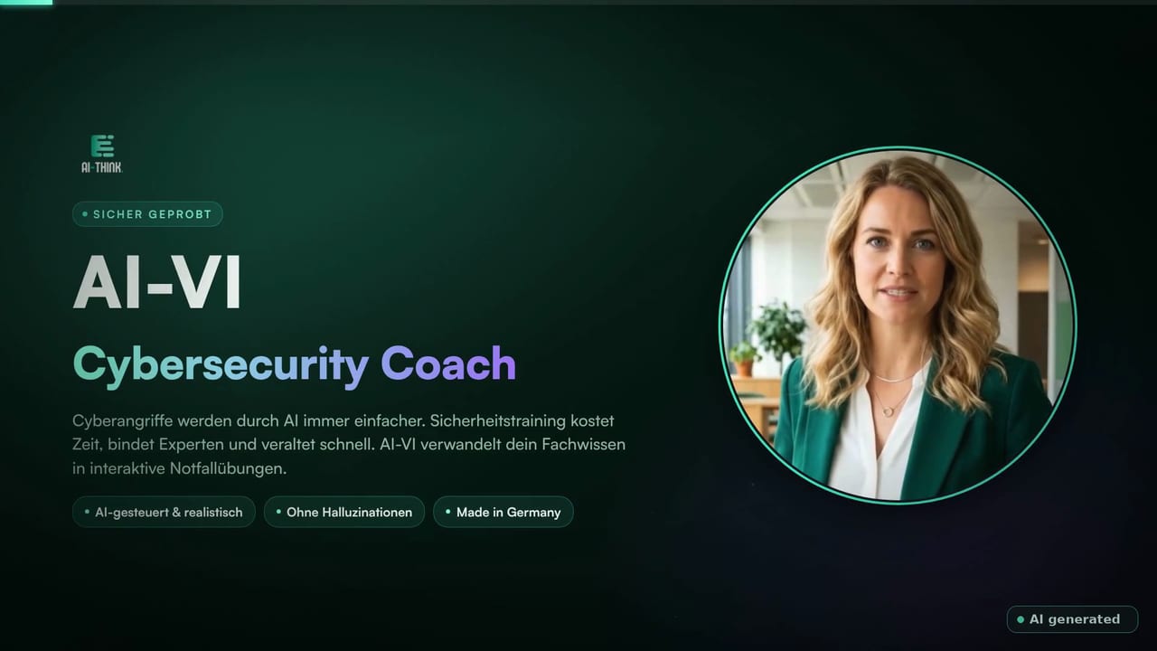AI-VI Cybersecurity Coach — Produktvideo